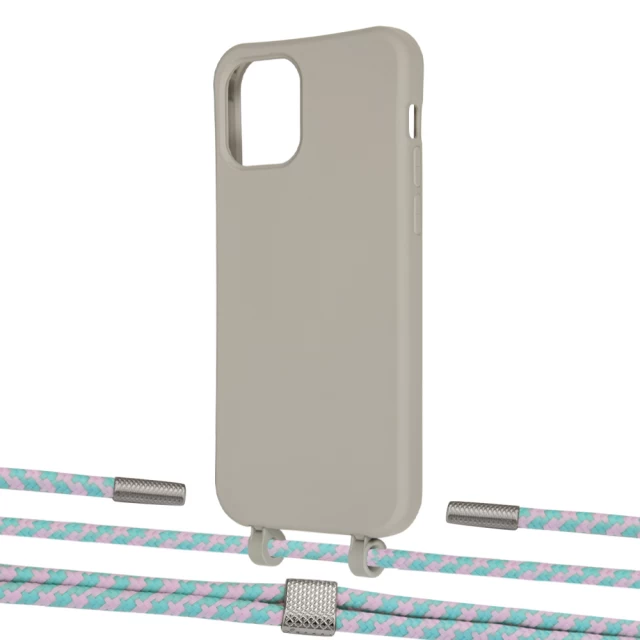 Чохол Upex Alter Eyelets for iPhone 12 Pro Max Anchor with Twine Turquoise and Fausset Silver (UP108200)