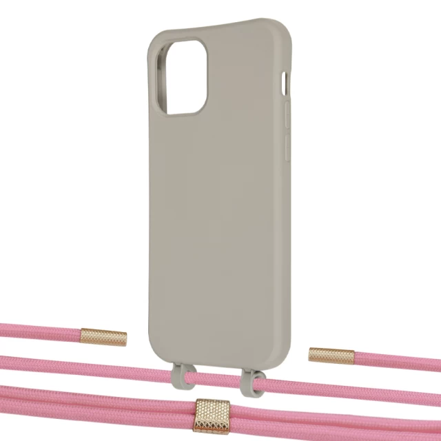 Чехол Upex Alter Eyelets for iPhone 12 Pro Max Anchor with Twine Coral and Fausset Gold (UP108206)