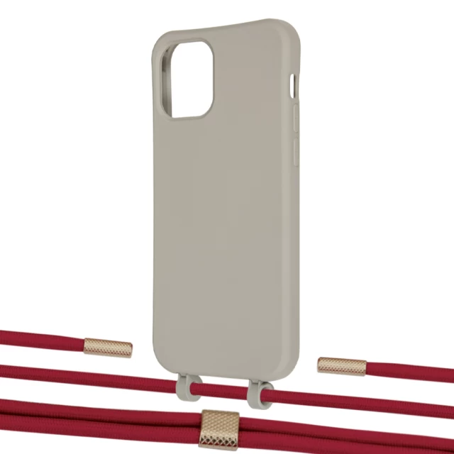Чехол Upex Alter Eyelets for iPhone 12 Pro Max Anchor with Twine Red and Fausset Gold (UP108207)