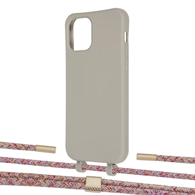 Чохол Upex Alter Eyelets for iPhone 12 Pro Max Anchor with Twine Mulberry and Fausset Gold (UP108213)