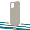 Чехол Upex Alter Eyelets for iPhone 12 Pro Max Anchor with Twine Cyan and Fausset Gold (UP108214)