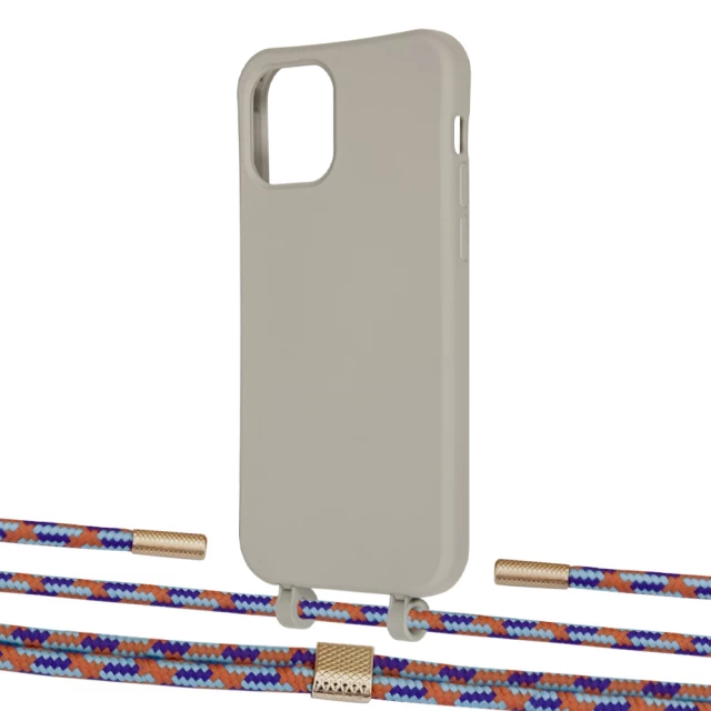 Чохол Upex Alter Eyelets for iPhone 12 Pro Max Anchor with Twine Blue Sunset and Fausset Gold (UP108216)