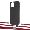 Чехол Upex Alter Eyelets for iPhone 13 mini Onyx with Twine Red and Fausset Silver (UP108241)
