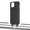 Чохол Upex Alter Eyelets for iPhone 13 mini Onyx with Twine Gray and Fausset Silver (UP108245)