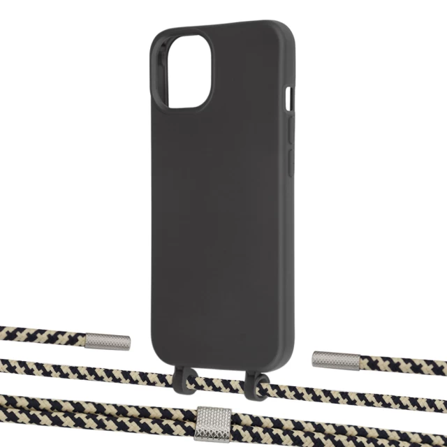 Чехол Upex Alter Eyelets for iPhone 13 mini Onyx with Twine Copper and Fausset Silver (UP108249)