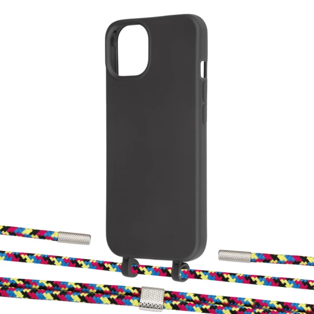 Чохол Upex Alter Eyelets for iPhone 13 mini Onyx with Twine Critical Camouflage and Fausset Silver (UP108253)