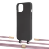 Чехол Upex Alter Eyelets for iPhone 13 mini Onyx with Twine Rose Gold and Fausset Gold (UP108256)