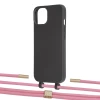 Чехол Upex Alter Eyelets for iPhone 13 mini Onyx with Twine Coral and Fausset Gold (UP108257)