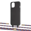 Чохол Upex Alter Eyelets for iPhone 13 mini Onyx with Twine Blue Sunset and Fausset Gold (UP108267)