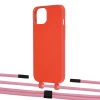 Чохол Upex Alter Eyelets for iPhone 13 mini Red with Twine Coral and Fausset Matte Black (UP108274)