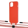 Чохол Upex Alter Eyelets for iPhone 13 mini Red with Twine Cantaloupe and Fausset Matte Black (UP108276)