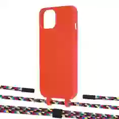 Чохол Upex Alter Eyelets for iPhone 13 mini Red with Twine Critical Camouflage and Fausset Matte Black (UP108287)