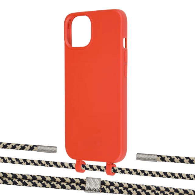 Чохол Upex Alter Eyelets for iPhone 13 mini Red with Twine Copper and Fausset Silver (UP108300)