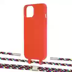 Чехол Upex Alter Eyelets for iPhone 13 mini Red with Twine Critical Camouflage and Fausset Silver (UP108304)