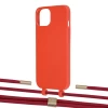 Чохол Upex Alter Eyelets for iPhone 13 mini Red with Twine Red and Fausset Gold (UP108309)