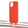 Чохол Upex Alter Eyelets for iPhone 13 mini Red with Twine Mulberry and Fausset Gold (UP108315)