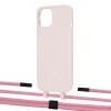 Чохол Upex Alter Eyelets for iPhone 13 mini Crepe with Twine Coral and Fausset Matte Black (UP108325)
