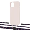 Чохол Upex Alter Eyelets for iPhone 13 mini Crepe with Twine Blue Marine and Fausset Matte Black (UP108337)