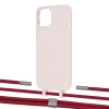 Чехол Upex Alter Eyelets for iPhone 13 mini Crepe with Twine Red and Fausset Silver (UP108343)