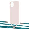 Чохол Upex Alter Eyelets for iPhone 13 mini Crepe with Twine Cyan and Fausset Silver (UP108350)