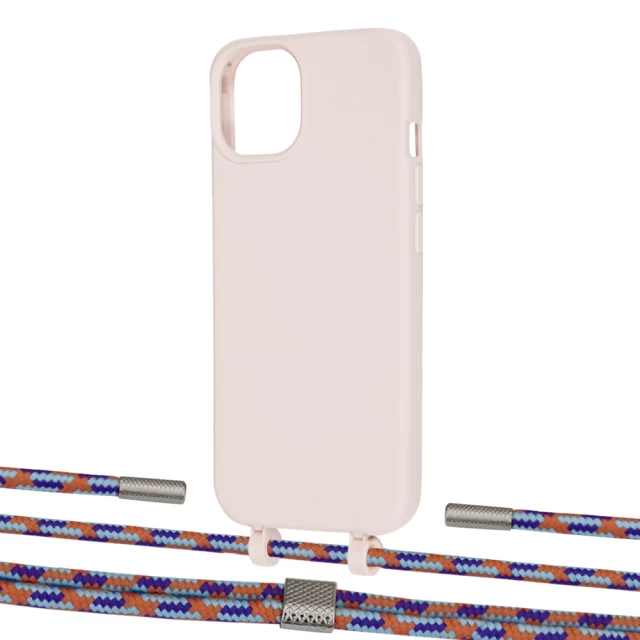 Чехол Upex Alter Eyelets for iPhone 13 mini Crepe with Twine Blue Sunset and Fausset Silver (UP108352)