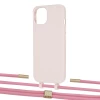 Чохол Upex Alter Eyelets for iPhone 13 mini Crepe with Twine Coral and Fausset Gold (UP108359)