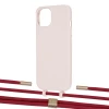 Чохол Upex Alter Eyelets for iPhone 13 mini Crepe with Twine Red and Fausset Gold (UP108360)