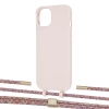 Чехол Upex Alter Eyelets for iPhone 13 mini Crepe with Twine Mulberry and Fausset Gold (UP108366)