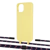 Чохол Upex Alter Eyelets for iPhone 13 mini Daffodil with Twine Blue Marine and Fausset Matte Black (UP108388)