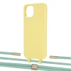 Чехол Upex Alter Eyelets for iPhone 13 mini Daffodil with Twine Pistachio and Fausset Gold (UP108414)