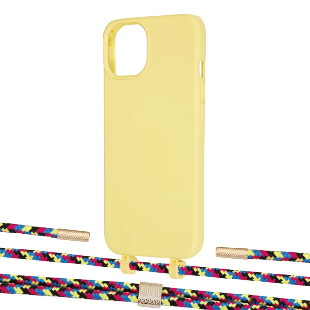 Чохол Upex Alter Eyelets for iPhone 13 mini Daffodil with Twine Critical Camouflage and Fausset Gold (UP108423)