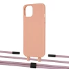 Чехол Upex Alter Eyelets for iPhone 13 mini Tangerine with Twine Rose Gold and Fausset Matte Black (UP108426)