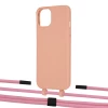 Чохол Upex Alter Eyelets for iPhone 13 mini Tangerine with Twine Coral and Fausset Matte Black (UP108427)
