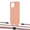 Чохол Upex Alter Eyelets for iPhone 13 mini Tangerine with Twine Mulberry and Fausset Matte Black (UP108434)