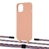 Чехол Upex Alter Eyelets for iPhone 13 mini Tangerine with Twine Blue Sunset and Fausset Matte Black (UP108437)