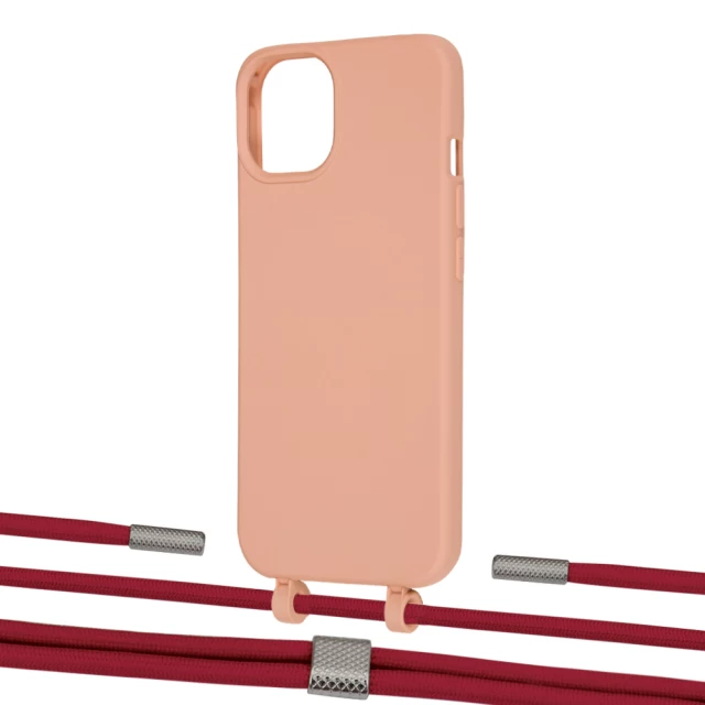Чехол Upex Alter Eyelets for iPhone 13 mini Tangerine with Twine Red and Fausset Silver (UP108445)
