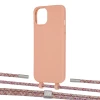 Чохол Upex Alter Eyelets for iPhone 13 mini Tangerine with Twine Mulberry and Fausset Silver (UP108451)