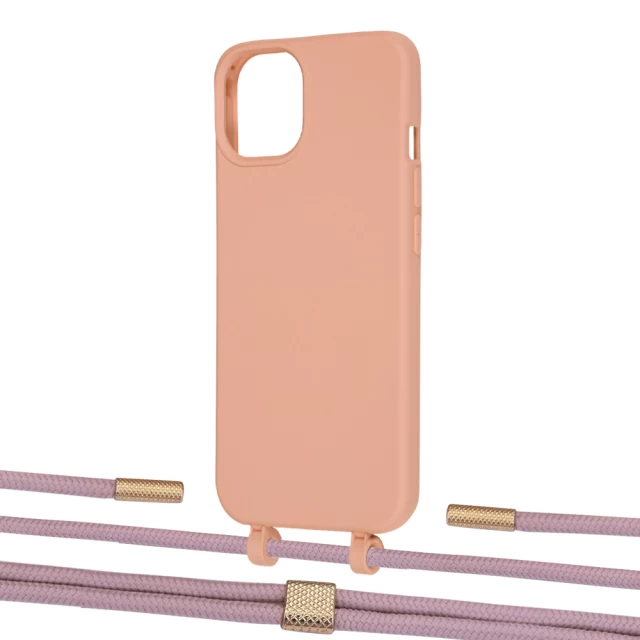 Чохол Upex Alter Eyelets for iPhone 13 mini Tangerine with Twine Rose Gold and Fausset Gold (UP108460)