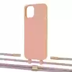 Чохол Upex Alter Eyelets for iPhone 13 mini Tangerine with Twine Rose Gold and Fausset Gold (UP108460)