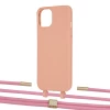 Чохол Upex Alter Eyelets for iPhone 13 mini Tangerine with Twine Coral and Fausset Gold (UP108461)