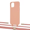 Чохол Upex Alter Eyelets for iPhone 13 mini Tangerine with Twine Cantaloupe and Fausset Gold (UP108463)