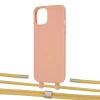 Чохол Upex Alter Eyelets for iPhone 13 mini Tangerine with Twine Sunflower and Fausset Gold (UP108464)