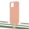 Чехол Upex Alter Eyelets for iPhone 13 mini Tangerine with Twine Mint and Fausset Gold (UP108467)