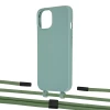 Чохол Upex Alter Eyelets for iPhone 13 mini Basil with Twine Mint and Fausset Matte Black (UP108484)