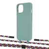 Чохол Upex Alter Eyelets for iPhone 13 mini Basil with Twine Critical Camouflage and Fausset Matte Black (UP108491)