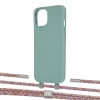 Чохол Upex Alter Eyelets for iPhone 13 mini Basil with Twine Mulberry and Fausset Silver (UP108502)