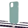 Чохол Upex Alter Eyelets for iPhone 13 mini Basil with Twine Blue Marine and Fausset Silver (UP108507)