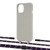 Чехол Upex Alter Eyelets for iPhone 13 mini Anchor with Twine Blue Marine and Fausset Matte Black (UP108541)