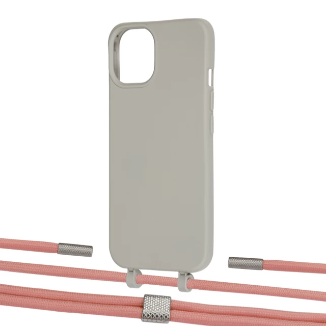 Чехол Upex Alter Eyelets for iPhone 13 mini Anchor with Twine Cantaloupe and Fausset Silver (UP108548)