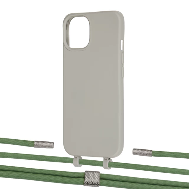 Чехол Upex Alter Eyelets for iPhone 13 mini Anchor with Twine Mint and Fausset Silver (UP108552)